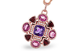 M310-94189: NECKLACE 2.76 SEMI-PREC (AM,GT,PT) 2.82 TGW