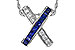 M310-99670: NECKLACE .60 TW SAPPHIRE .77 TGW