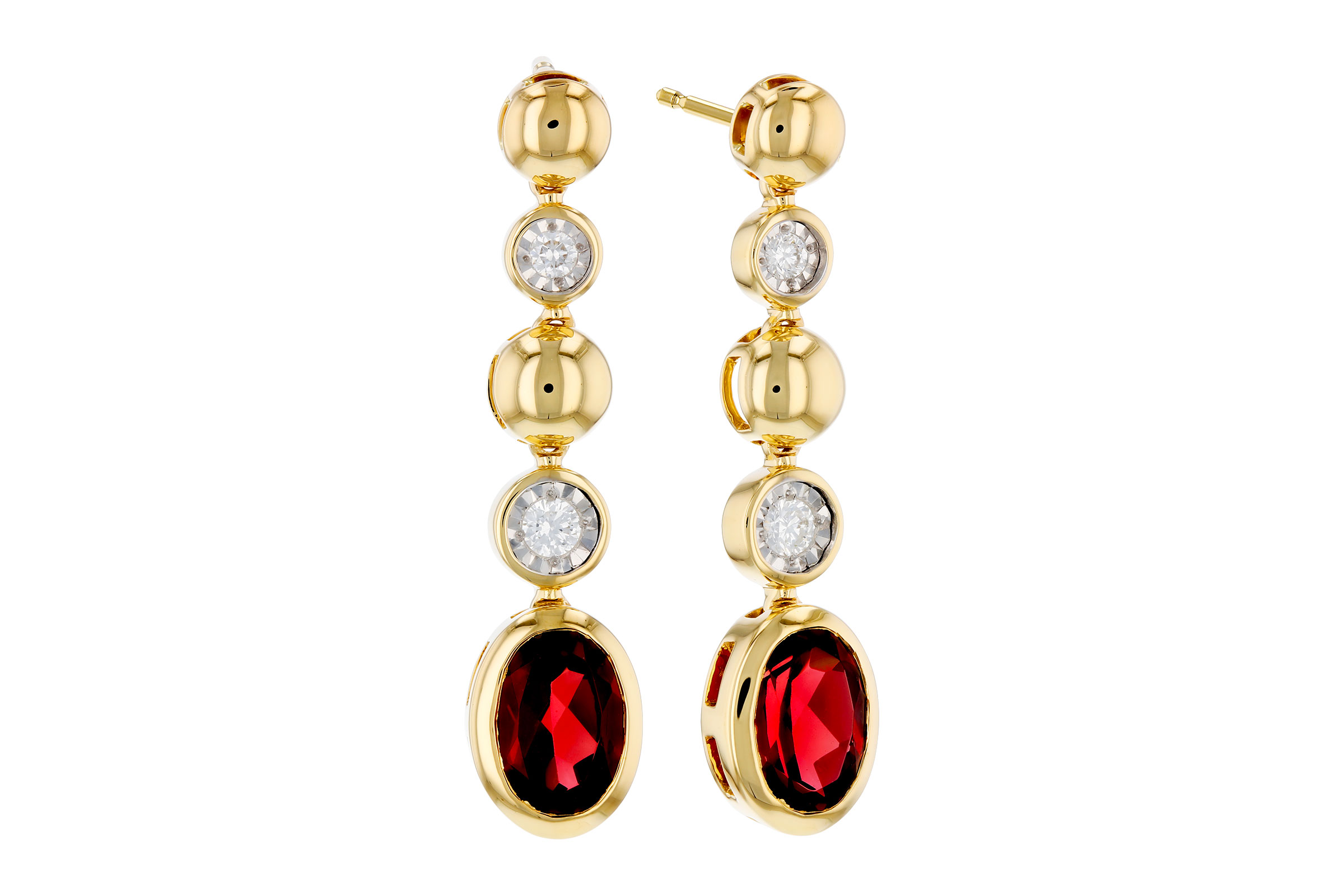 M311-83343: EARRINGS 1.76 TW GARNET 1.86 TGW