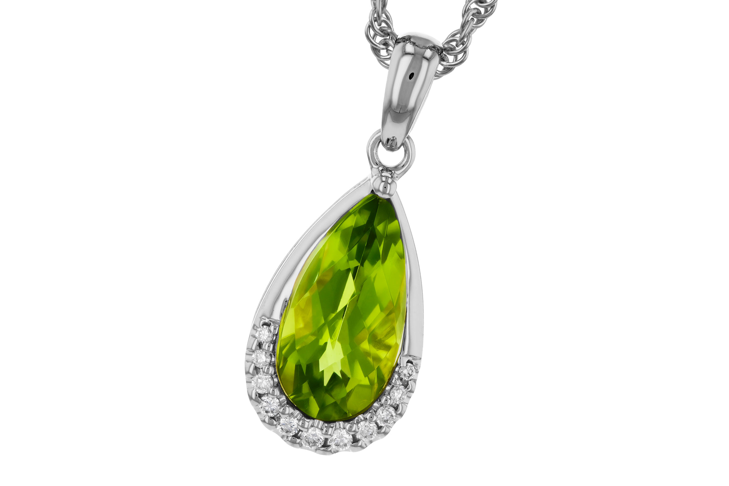 M311-84198: NECK 1.94 PERIDOT 2.00 TGW (12x6MM PS)