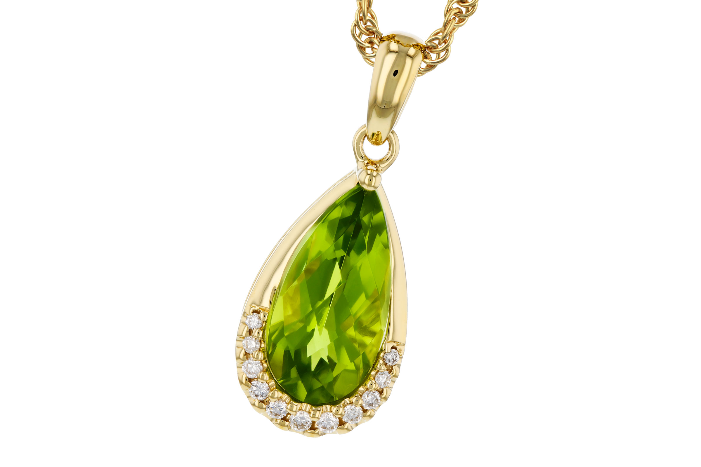 M311-84198: NECK 1.94 PERIDOT 2.00 TGW (12x6MM PS)
