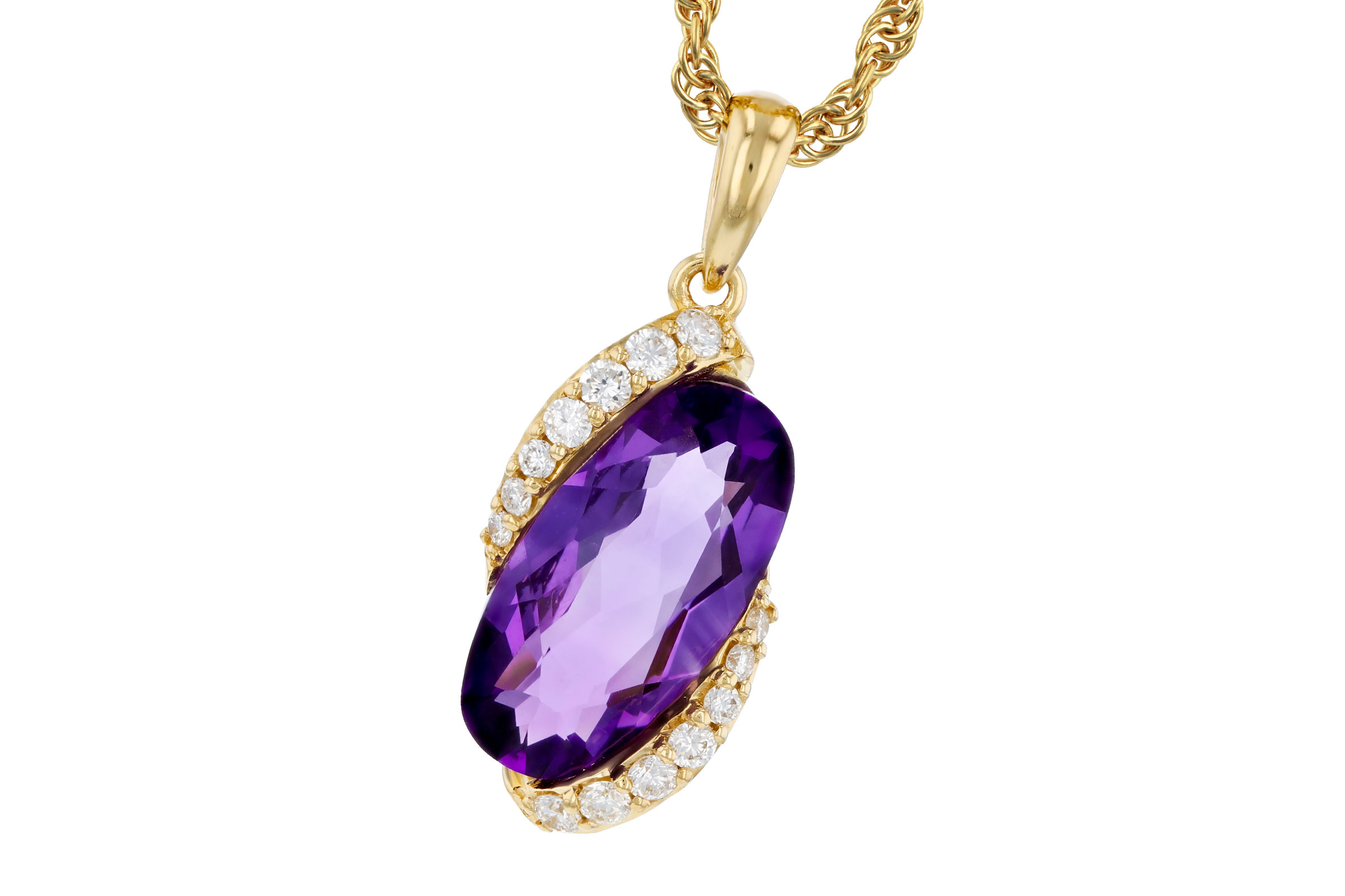 M311-84225: NECK 1.72 AMETHYST 1.84 TGW (12x6MM AMY)